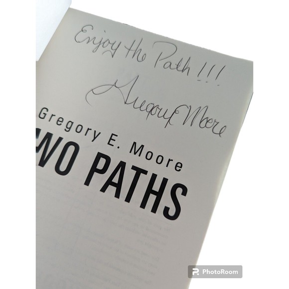 Two Paths Gregory Moore Signed Novel Fiction Suspense Tate Publishing Paperback - Picture 3 of 5